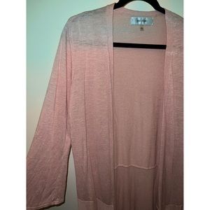 Lightweight pink cardigan